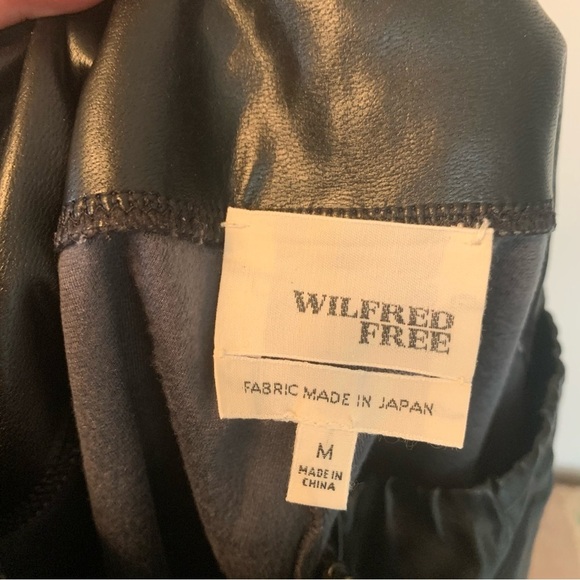 Wilfred Free daria pant High-waisted Vegan Leather leggings M - Picture 4 of 9